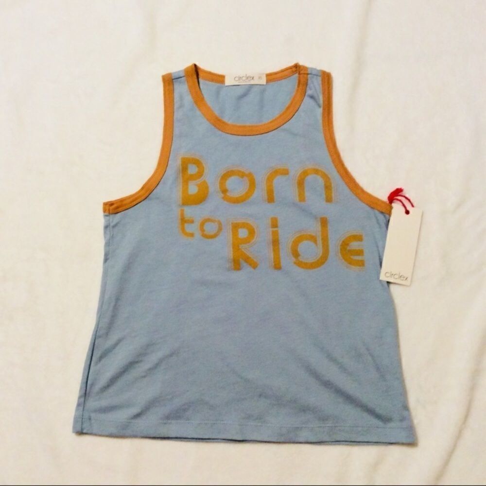 NWT Circlex Born to Ride retro tank. Medium